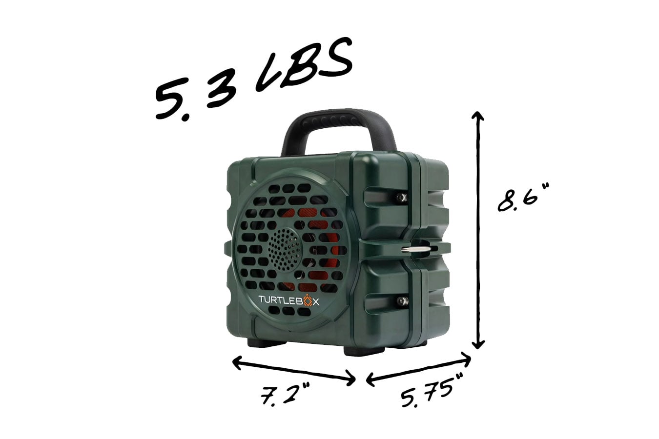 Turtlebox Cub Green Waterproof Wireless Outdoor Speaker